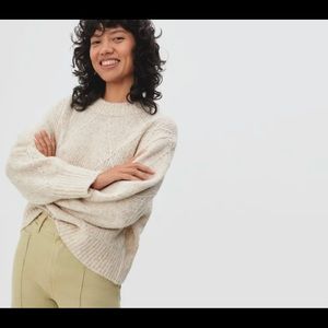 Everlane Diamond-Stitch Cloud Crew